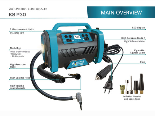 Compresor de aire para automóvil KS P30