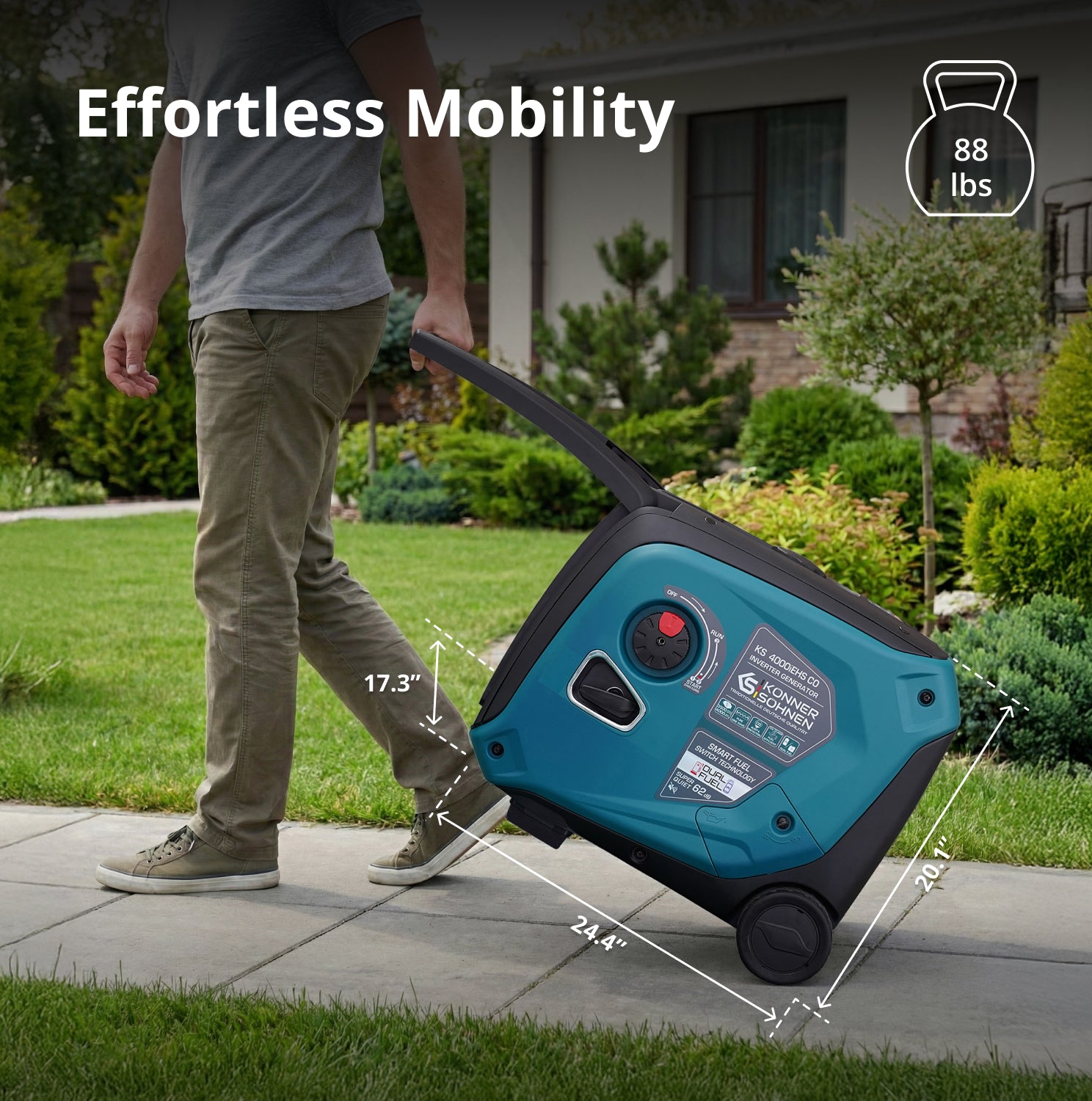 LPG/Gasoline Inverter Generator KS 4000iEHS CO