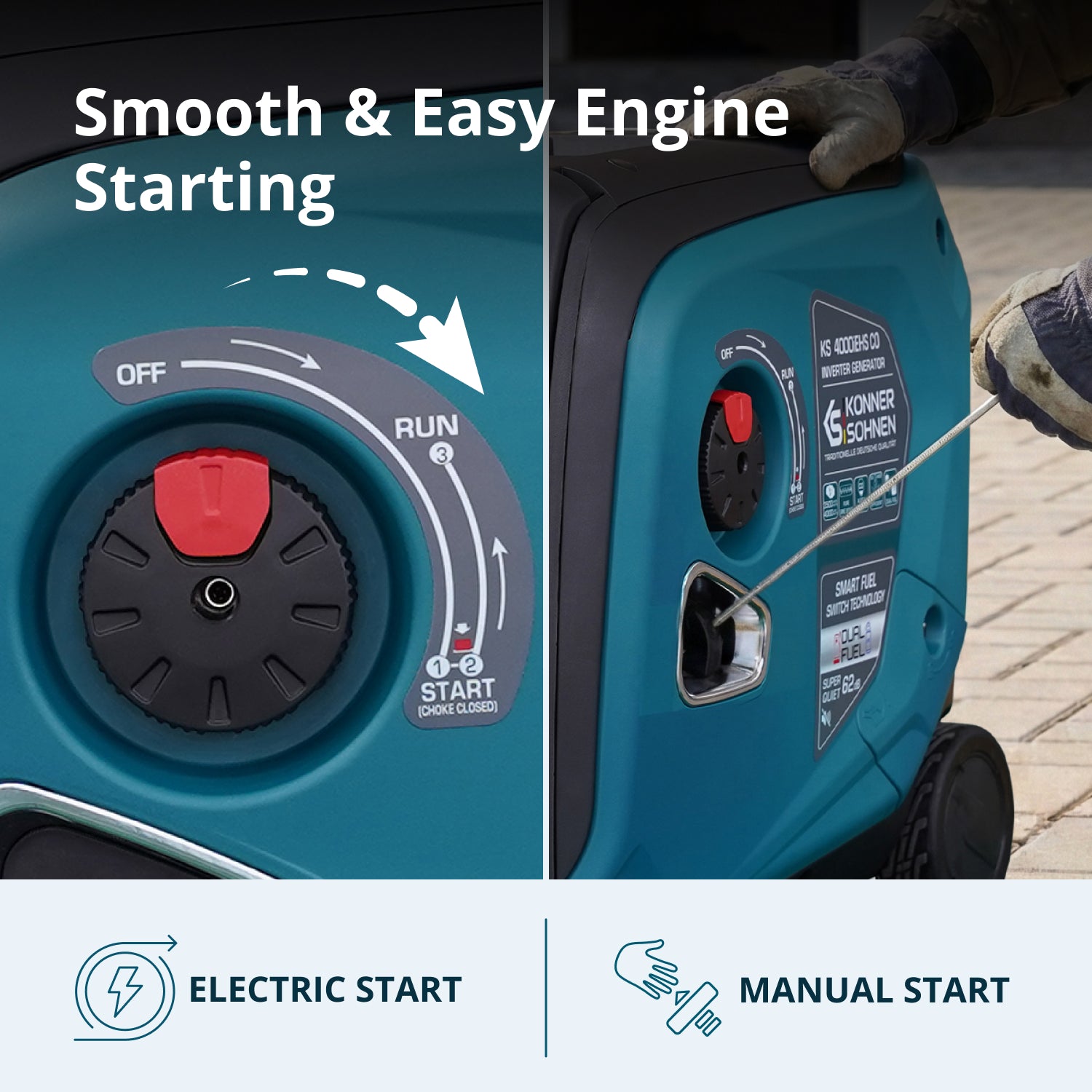 LPG/Gasoline Inverter Generator KS 4000iEHS CO