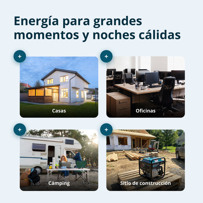Generador Inversor Portátil de 3200W Könner & Söhnen | A Gasolina, Onda Senoidal Pura, Sensor de CO | KS 3200i CO
