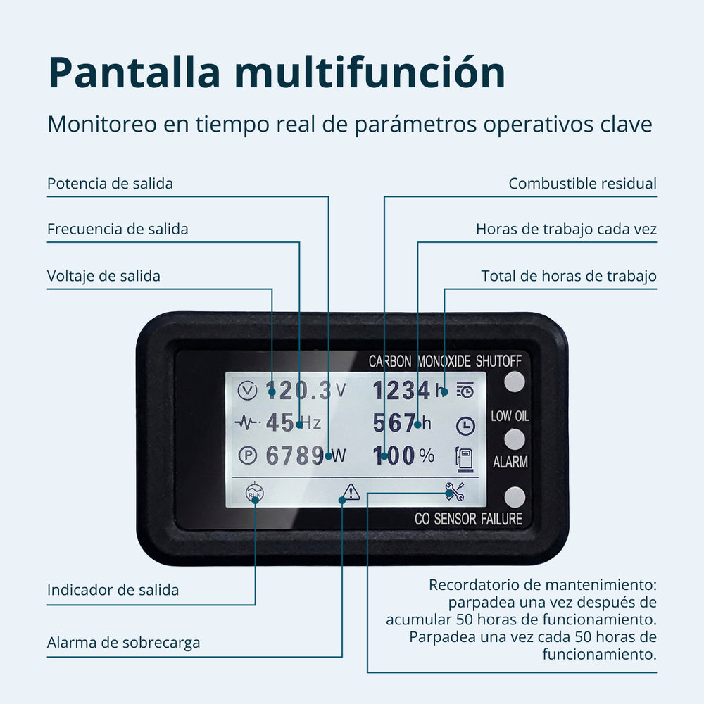 Generador Inverter 5500W de potencia máxima / 5.000 W de potencia nominal, Arranque Eléctrico, 120/240 V 30 A, Onda Sinusoidal Pura, Sensor de CO | KS 6000iES CO Könner & Söhnen