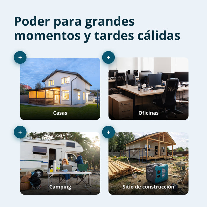 Generador Inverter 5500W de potencia máxima / 5.000 W de potencia nominal, Arranque Eléctrico, 120/240 V 30 A, Onda Sinusoidal Pura, Sensor de CO | KS 6000iES CO Könner & Söhnen