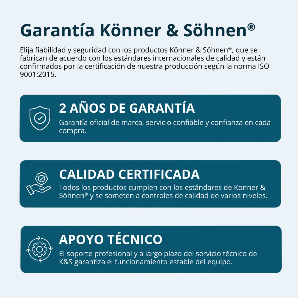 Generador Inverter 5500W de potencia máxima / 5.000 W de potencia nominal, Arranque Eléctrico, 120/240 V 30 A, Onda Sinusoidal Pura, Sensor de CO | KS 6000iES CO Könner & Söhnen