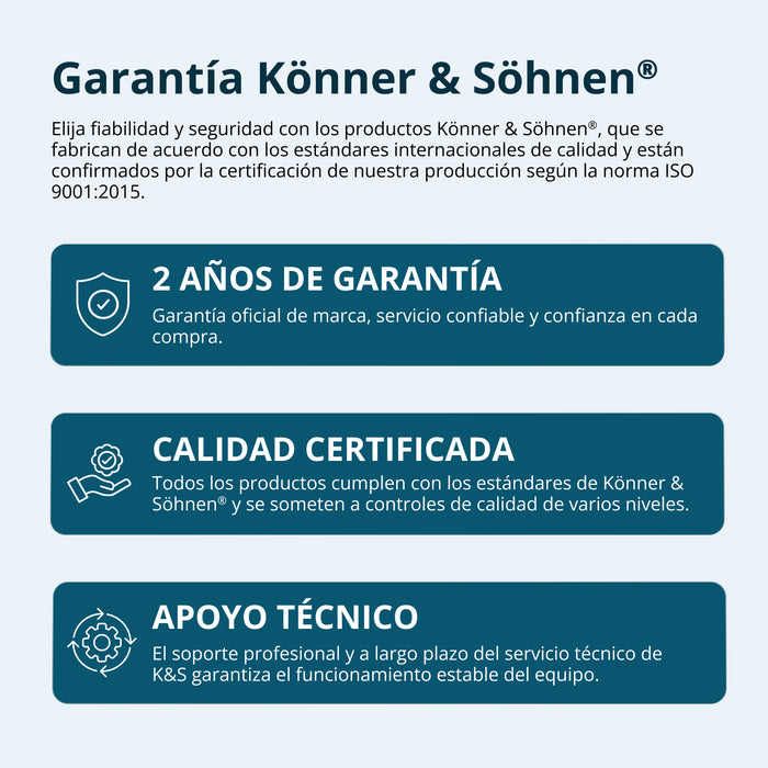 Generador Inverter 5500W de potencia máxima / 5.000 W de potencia nominal, Arranque Eléctrico, 120/240 V 30 A, Onda Sinusoidal Pura, Sensor de CO | KS 6000iES CO Könner & Söhnen