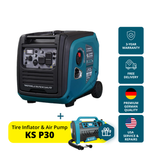 Könner & Söhnen 4000W Dual Fuel Inverter Generator | LPG/Gasoline, Electric Start, CO Sensor | KS 4000iEHS CO