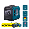 Könner & Söhnen KS 6000iE S inverter generator featuring Premium German Quality, 3-Year Warranty, USA service & repairs, and included free tire inflator gift.