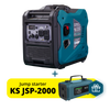 Könner & Söhnen KS 6000iES CO gasoline inverter generator with a promotional free gift: the KS JSP-2000 portable jump starter