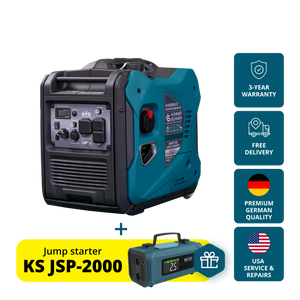 Könner & Söhnen 5500W Dual Fuel Inverter Generator | LPG/Gasoline, Electric Start, CO Sensor | KS 6000iEHS CO