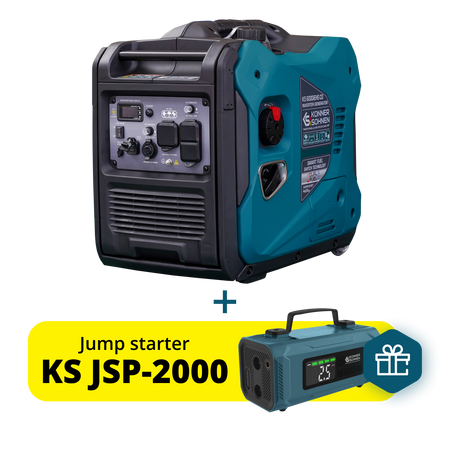 Könner & Söhnen 5500W Dual Fuel Inverter Generator | LPG/Gasoline, Electric Start, CO Sensor | KS 6000iEHS CO