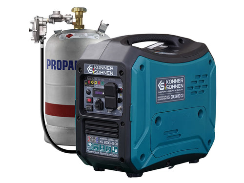 Generador inverter híbrido de gas/gasolina KS 2000iHS CO