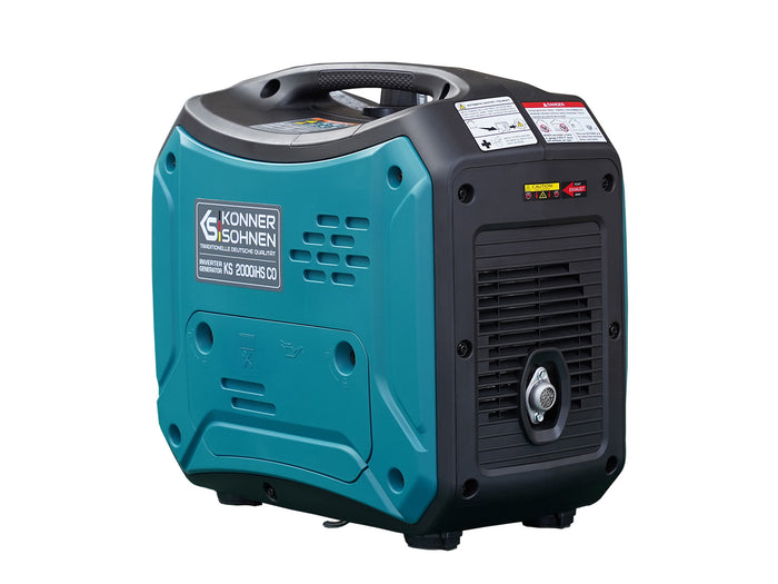 Könner & Söhnen 2000W Portable Dual Fuel Inverter Generator | Gasoline & Propane, Super Quiet 57 dB | KS 2000iH S CO