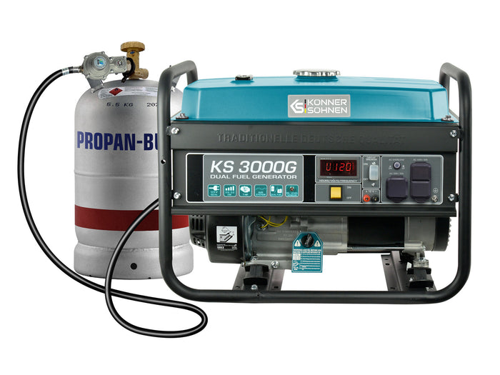 Generador híbrido de gas/gasolina KS 3000G