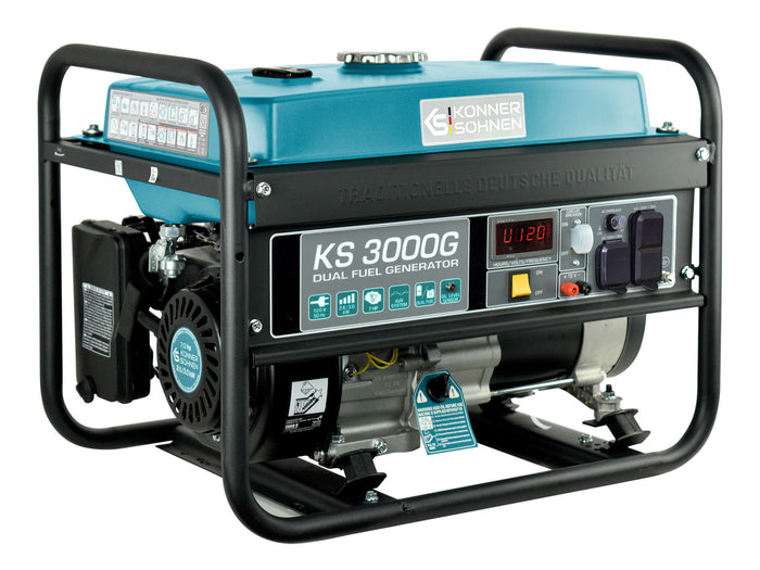 Generador híbrido de gas/gasolina KS 3000G