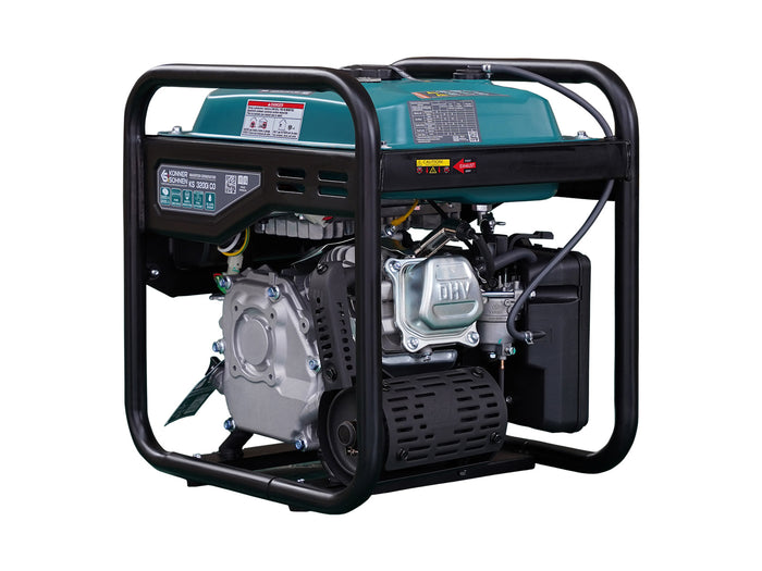 Könner & Söhnen 3200W Portable Inverter Generator | Gasoline, Pure Sine Wave, CO Sensor | KS 3200i CO