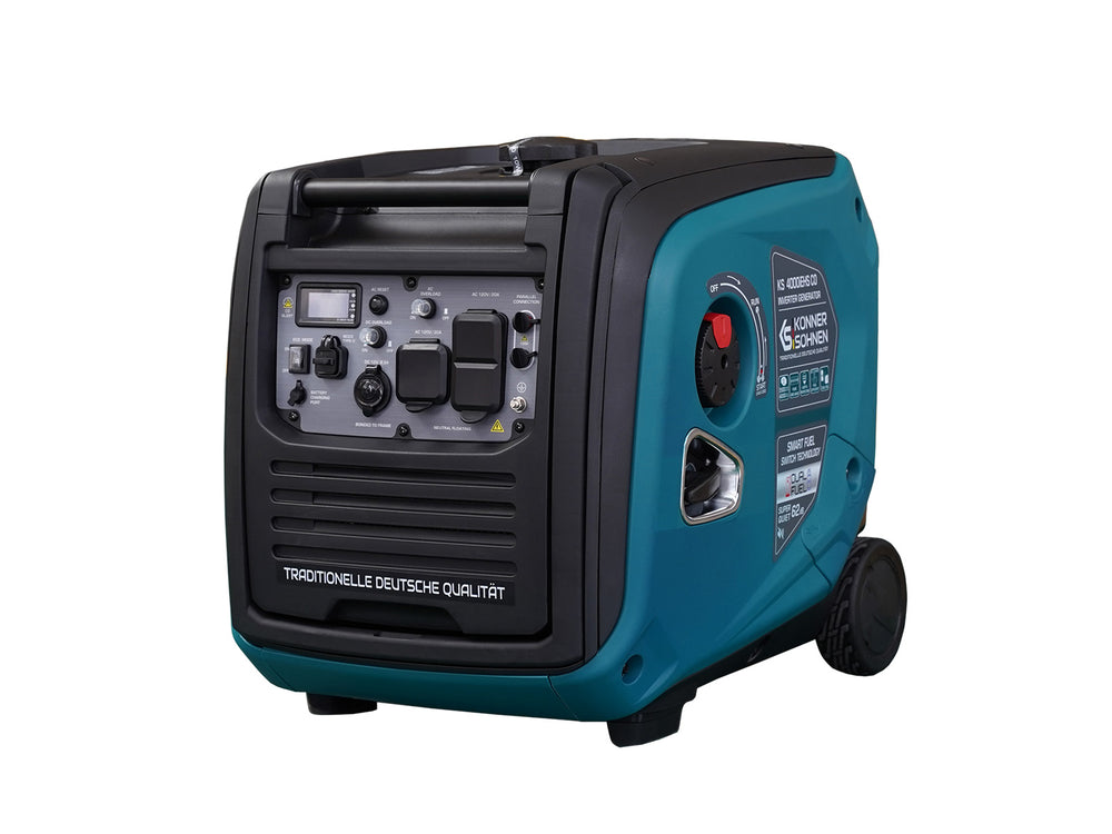 Könner & Söhnen 4000W Dual Fuel Inverter Generator | LPG/Gasoline, Electric Start, CO Sensor | KS 4000iEHS CO