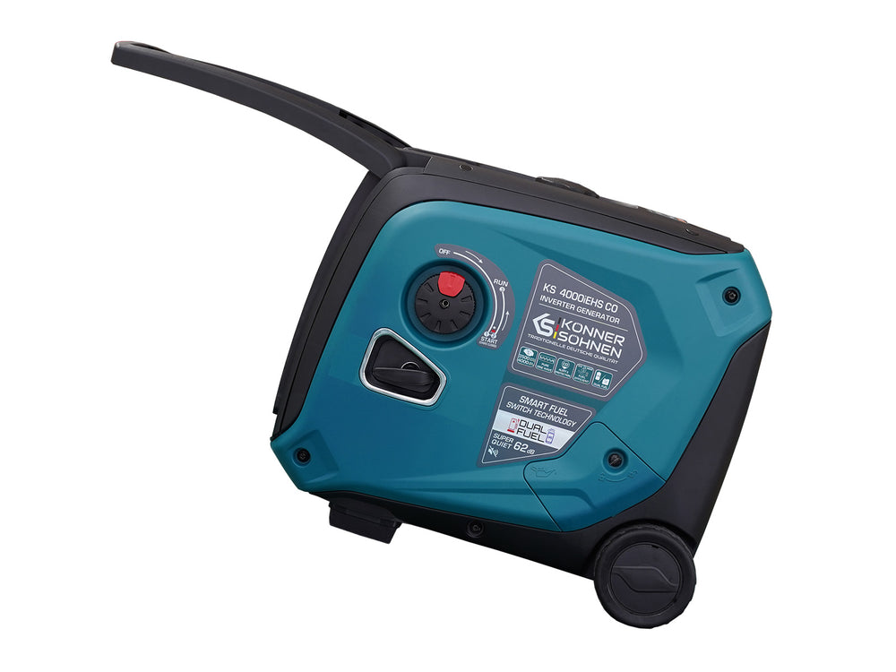 Könner & Söhnen 4000W Dual Fuel Inverter Generator | LPG/Gasoline, Electric Start, CO Sensor | KS 4000iEHS CO