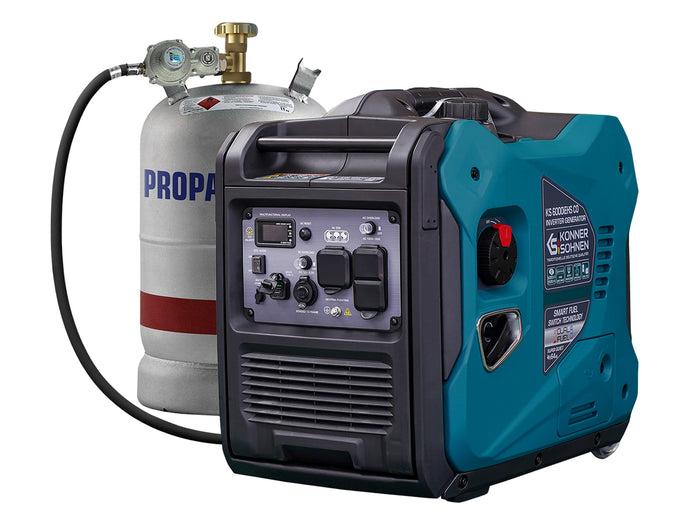 Könner & Söhnen 5500W Dual Fuel Inverter Generator | LPG/Gasoline, Electric Start, CO Sensor | KS 6000iEHS CO