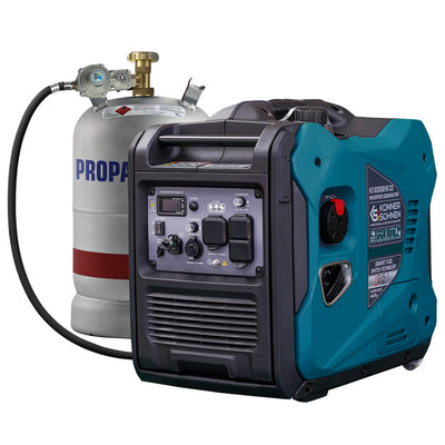 Dual Fuel: Gasoline or Propane 
