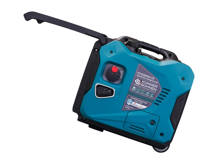 Könner & Söhnen 5500W Portable Inverter Generator | Gasoline, Electric Start, CO Sensor | KS 6000iES CO