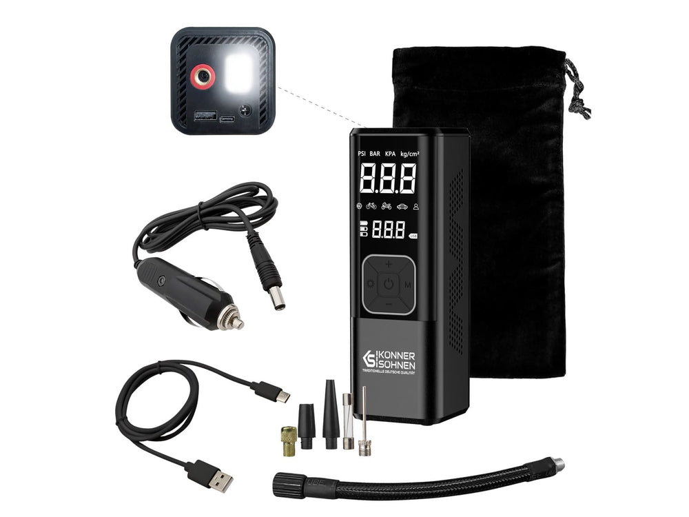 Cordless Air Compressor KS P20 | Portable Tire Inflator Könner & Söhnen