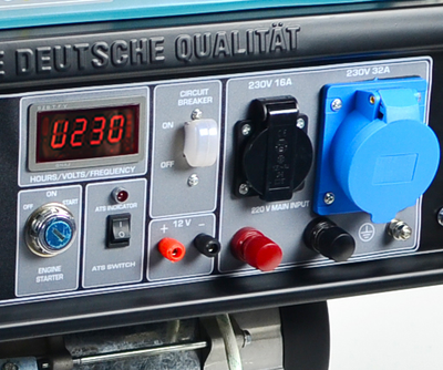 Panel de control ergonómico conveniente con arranque eléctrico