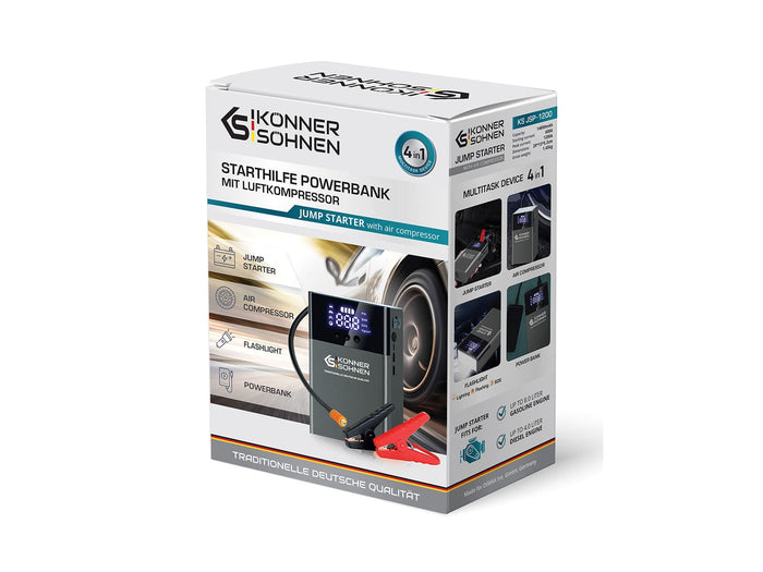 Portable Jump Starter with Air Pump KS JS-1200 Könner & Söhnen